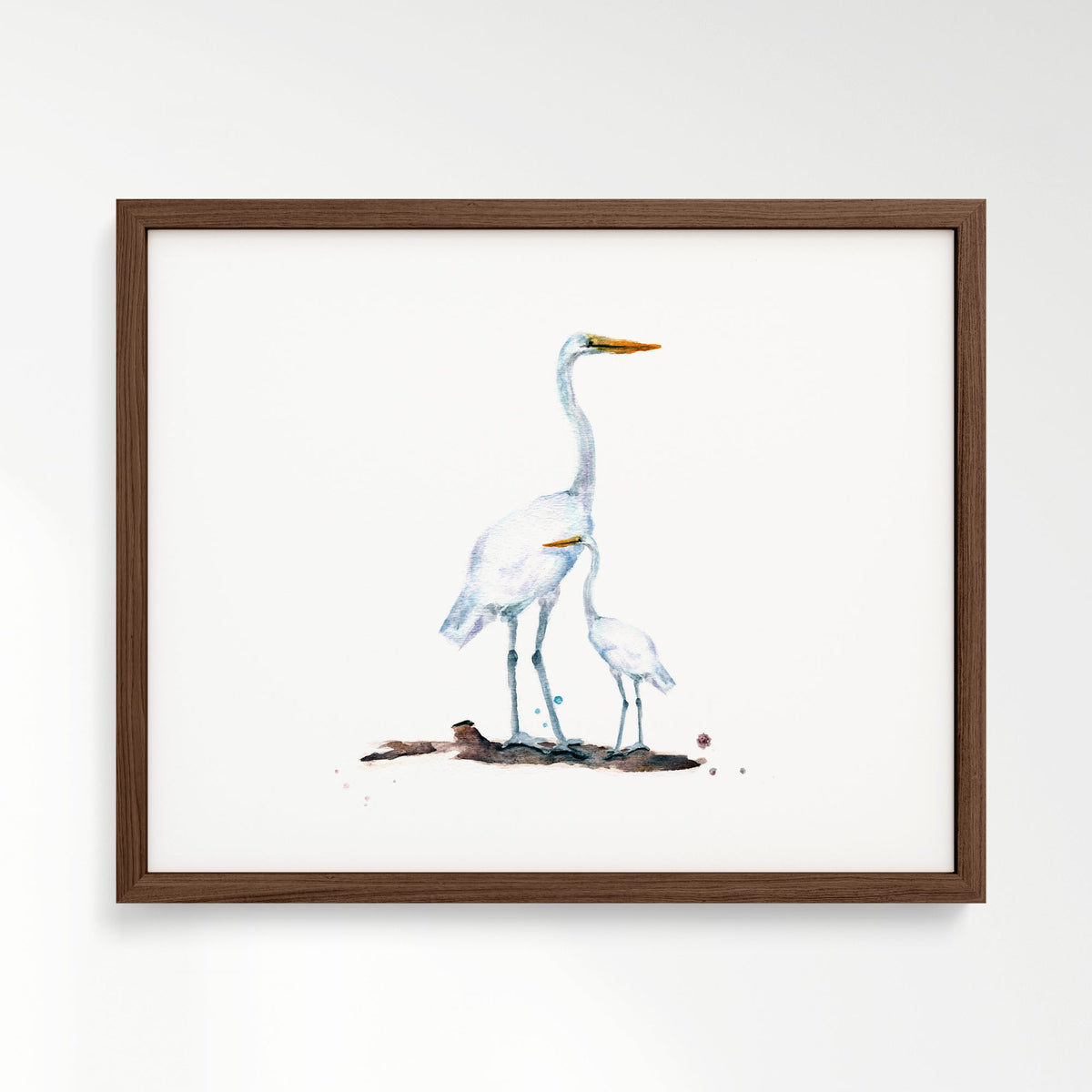 Herons Watercolor Print - Art Prints - Moon Rock Prints