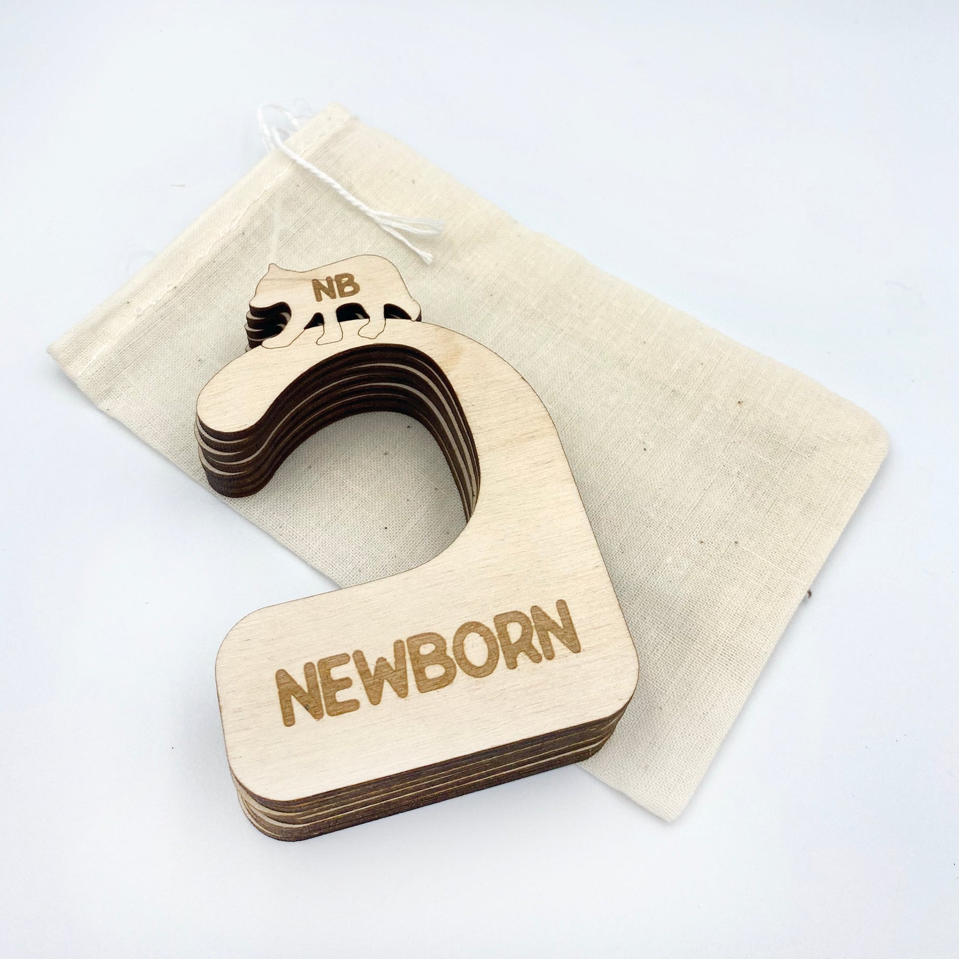 Bear Wood Baby Closet Dividers Set - Closet Dividers - Moon Rock Prints