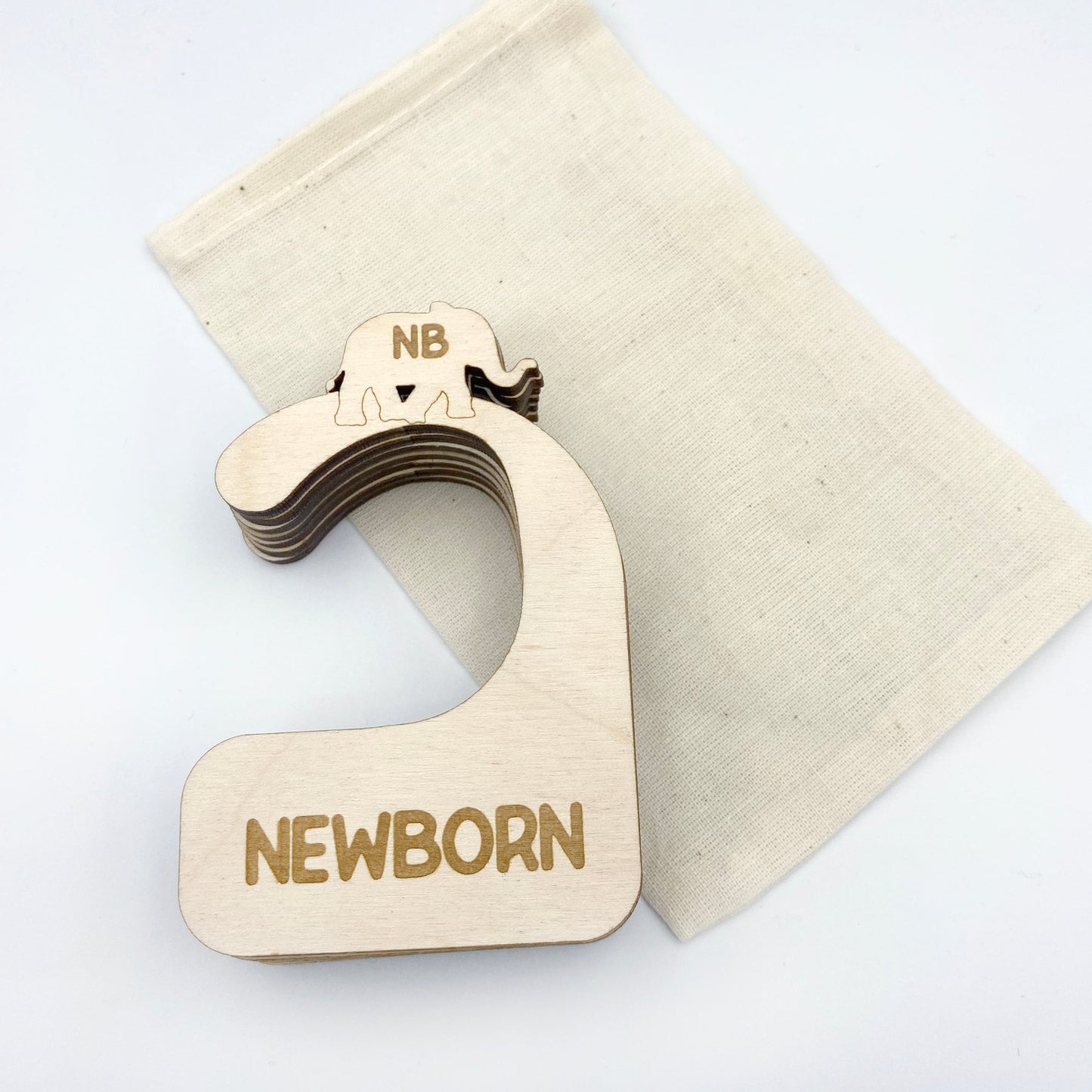 Elephant Wood Baby Closet Dividers Set - Closet Dividers - Moon Rock Prints