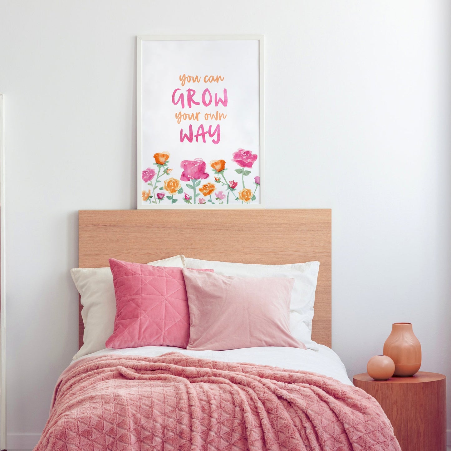 Grow Your Own Way Watercolor Print - Art Prints - Moon Rock Prints
