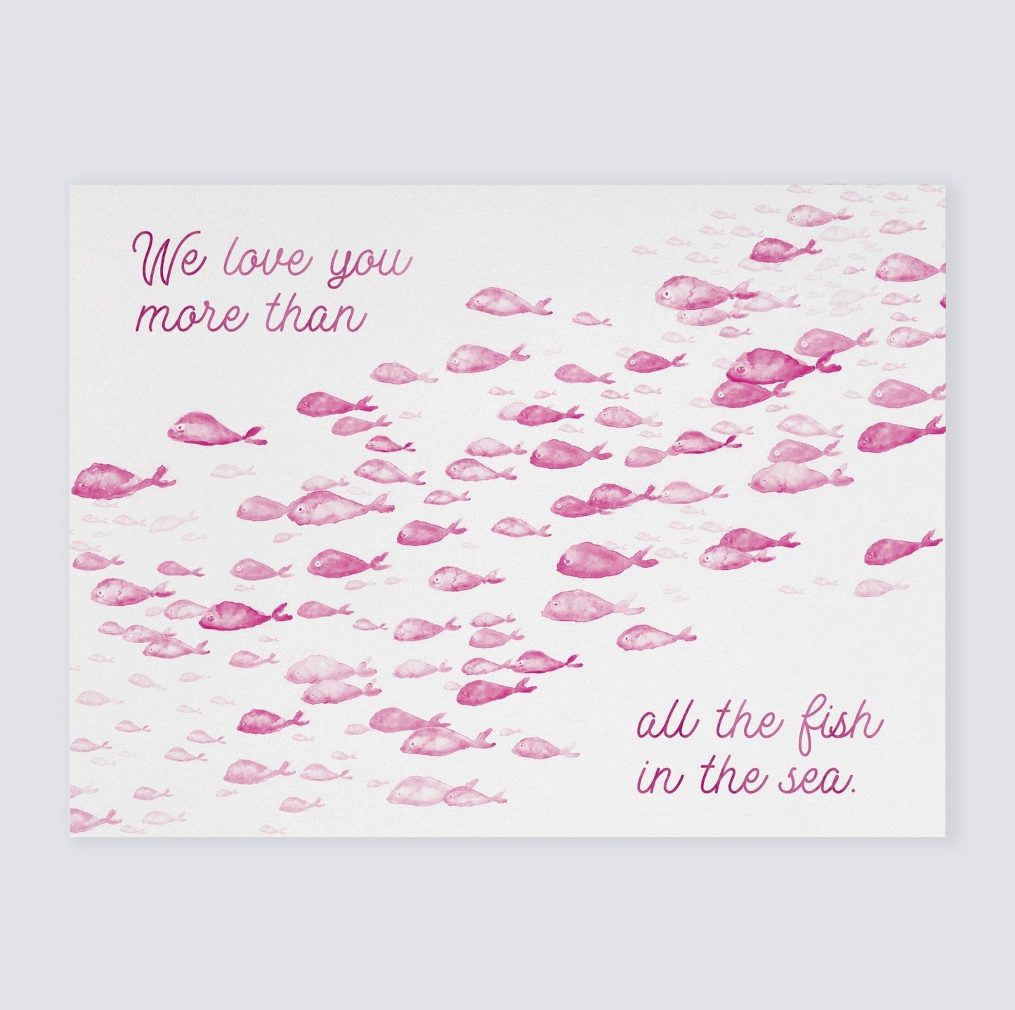 Love You More Than All The Fish in the Sea 1 Print - Art Prints - Moon Rock Prints