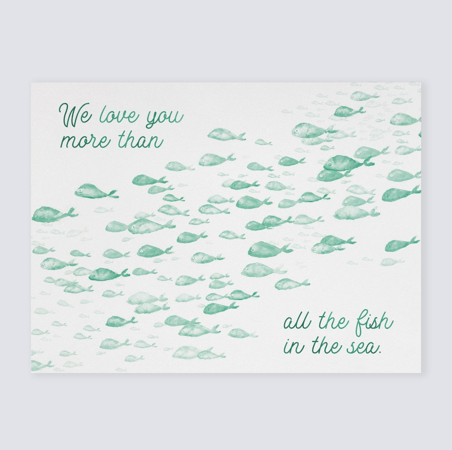 Love You More Than All The Fish in the Sea 1 Print - Art Prints - Moon Rock Prints