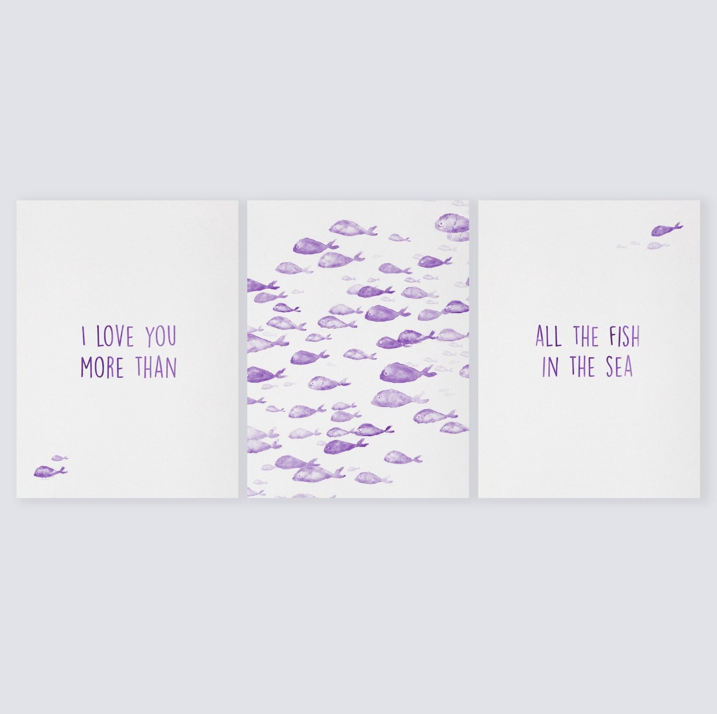 Love You More Than All The Fish in the Sea 3 Print - Art Prints - Moon Rock Prints