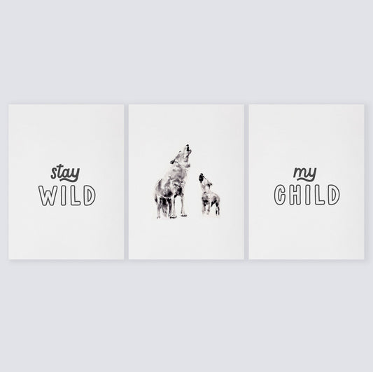 Stay Wild My Child Boho Nursery Art
