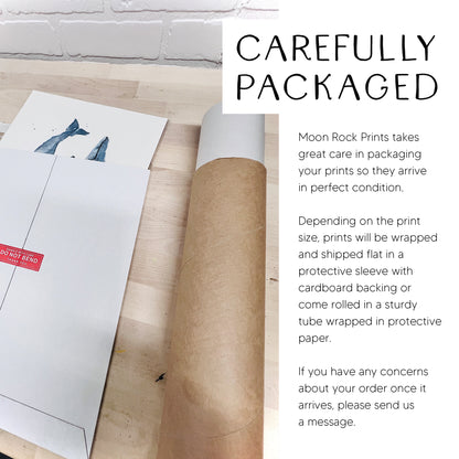 Moon Rock Prints takes great care in packaging your prints so they arrive in perfect condition