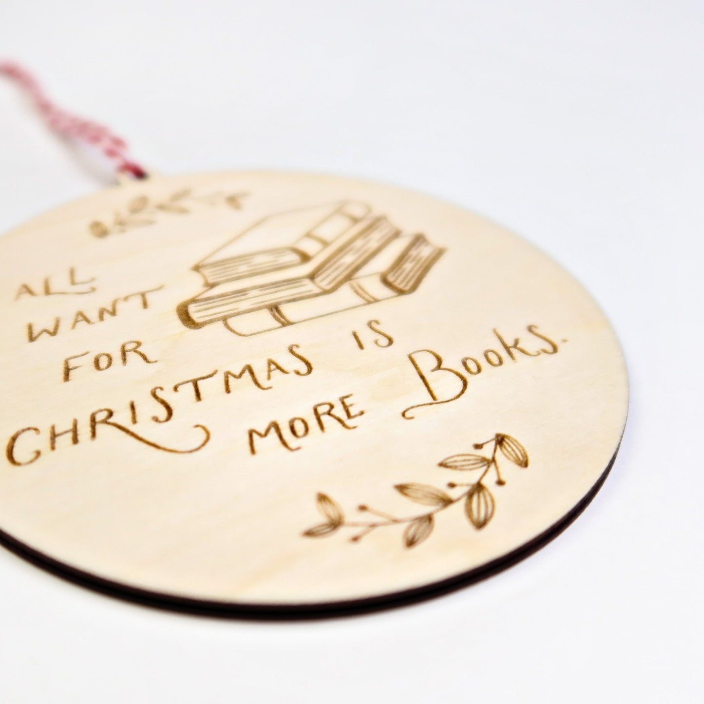 All I Want For Christmas is More Books Ornament - Holiday Ornaments - Moon Rock Prints