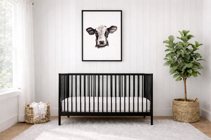 Baby Cow Portrait Farm Animal Watercolor Art Print - Art Prints - Moon Rock Prints