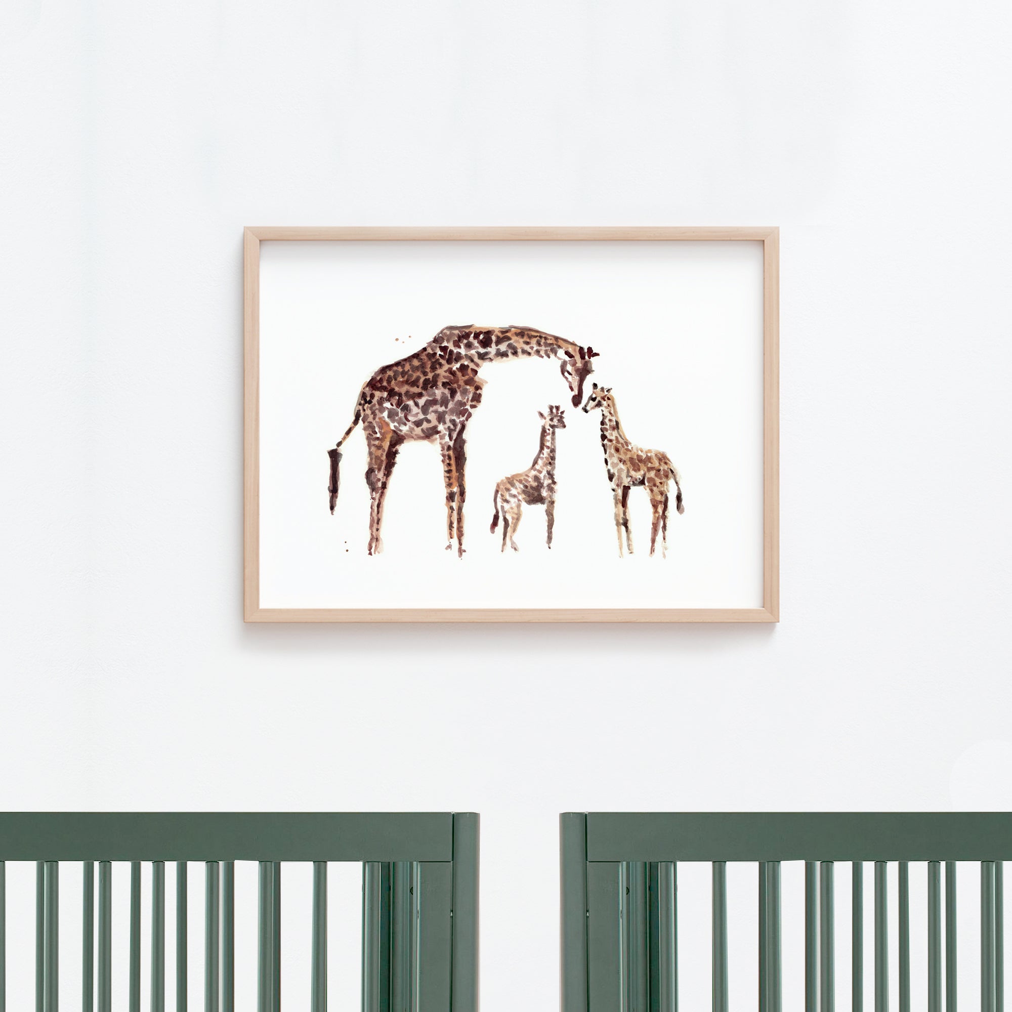 絵画 BABY BABY Baby Footprint Art Print / Zebra Animal / DIY Gift Craft