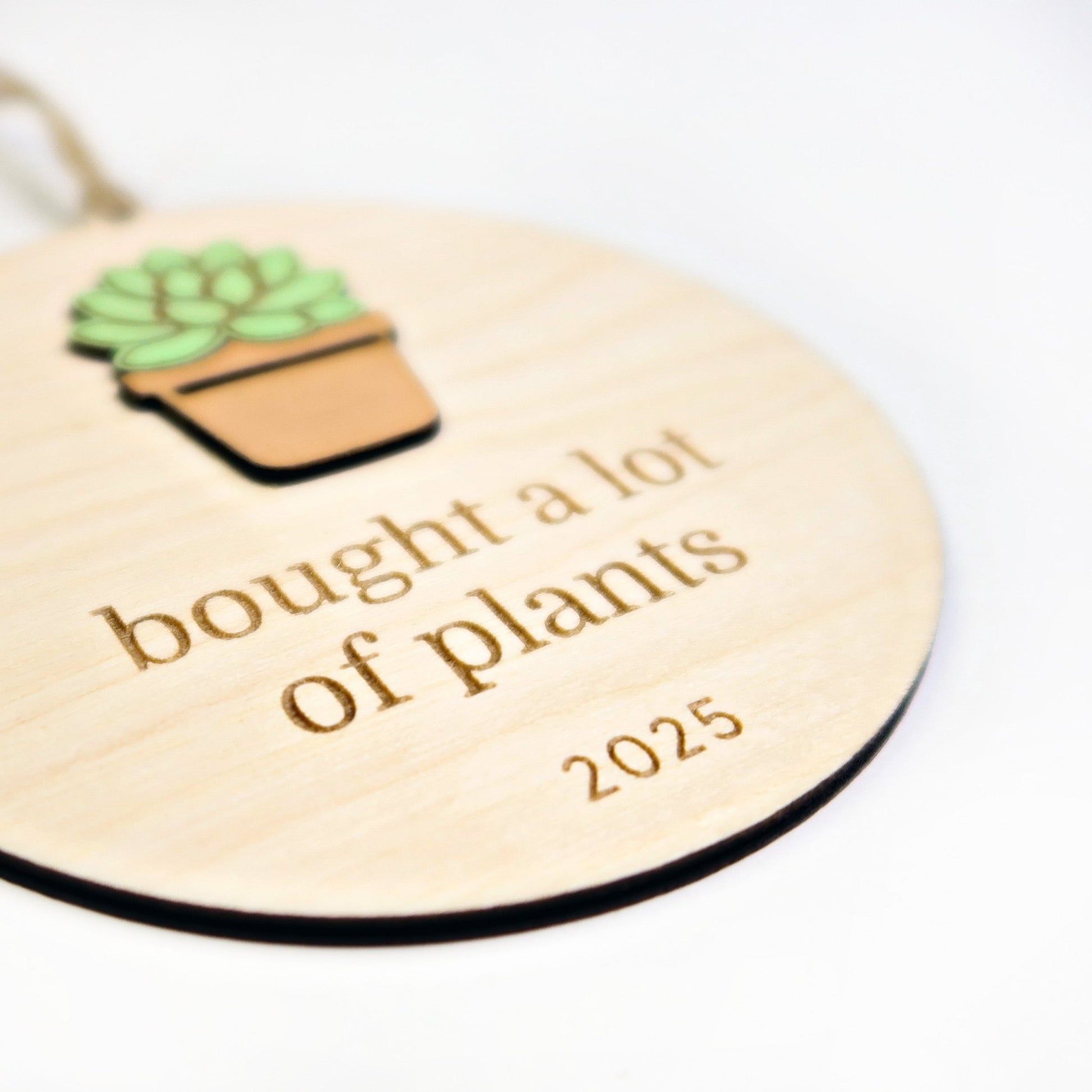 Bought a Lot of Plants Ornament - Holiday Ornaments - Moon Rock Prints