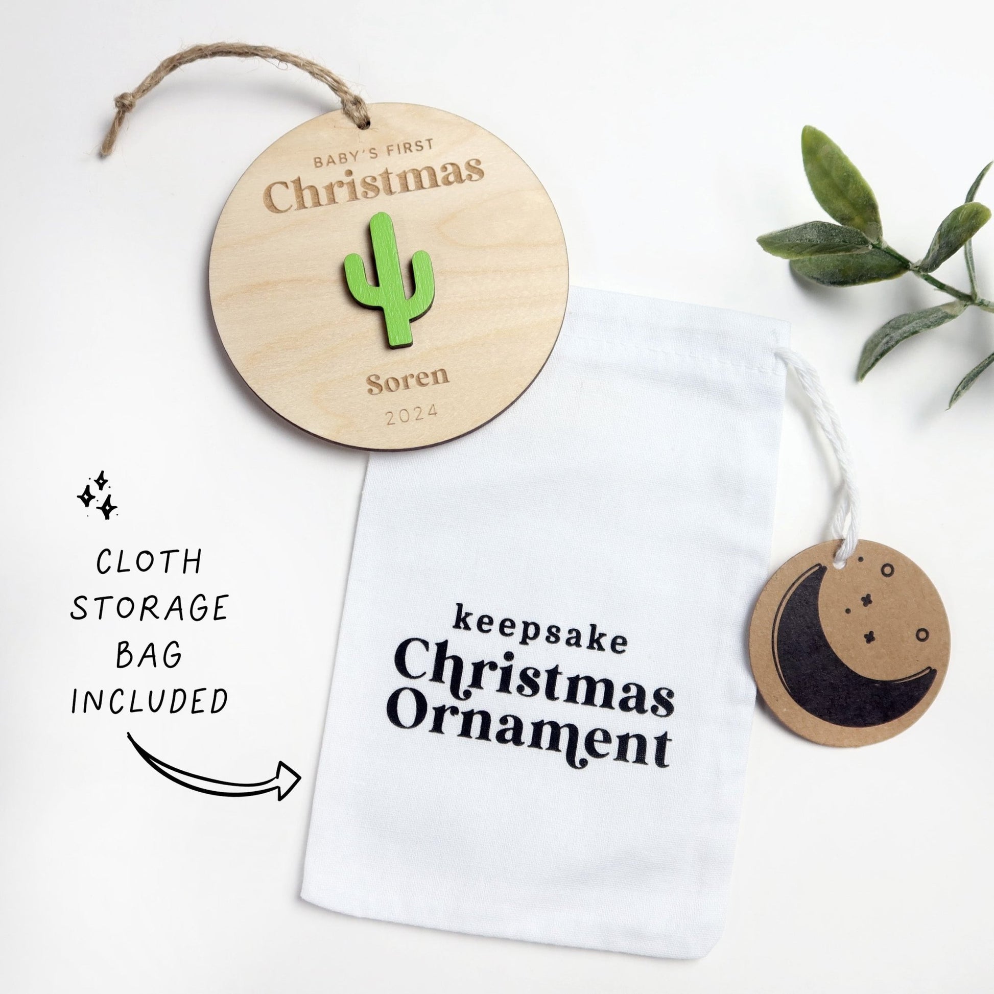Cactus Personalized Baby's First Christmas Ornament 2024 – Moon Rock Prints cactus-personalized-baby-s-first-christmas-ornament-2024-moon-rock-prints