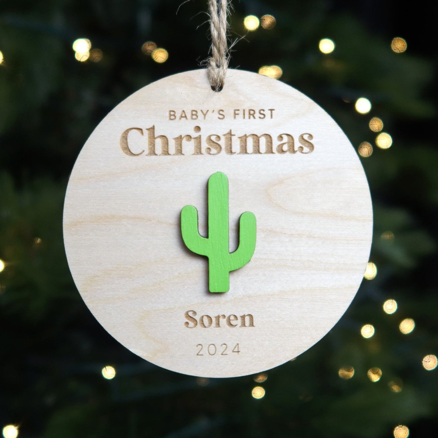 Cactus Personalized Baby's First Christmas Ornament 2024 – Moon Rock Prints cactus-personalized-baby-s-first-christmas-ornament-2024-moon-rock-prints