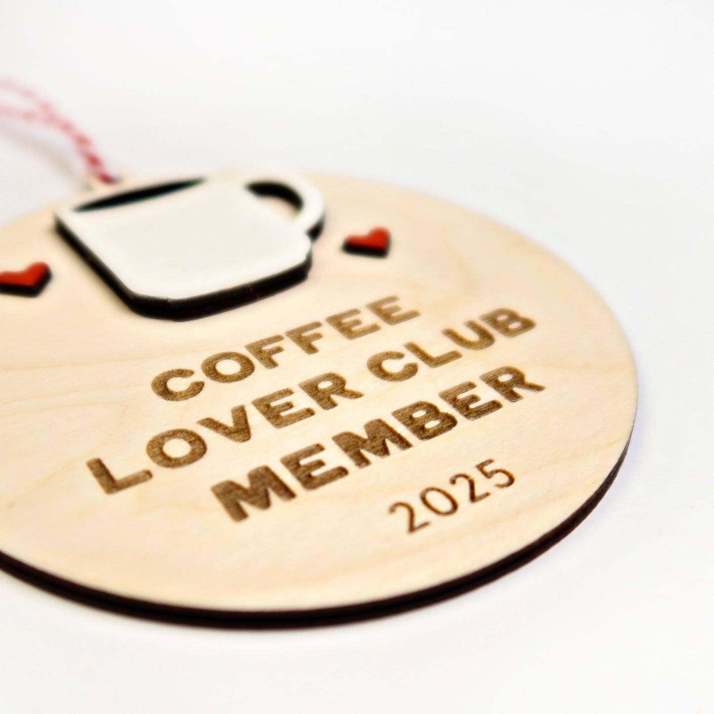 Coffee Lover Club Member Ornament - Holiday Ornaments - Moon Rock Prints