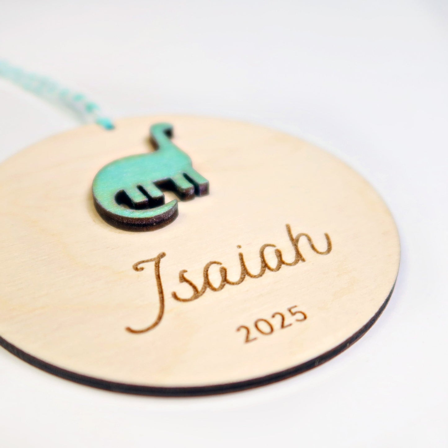 Dinosaur Personalized Ornament - Holiday Ornaments - Moon Rock Prints