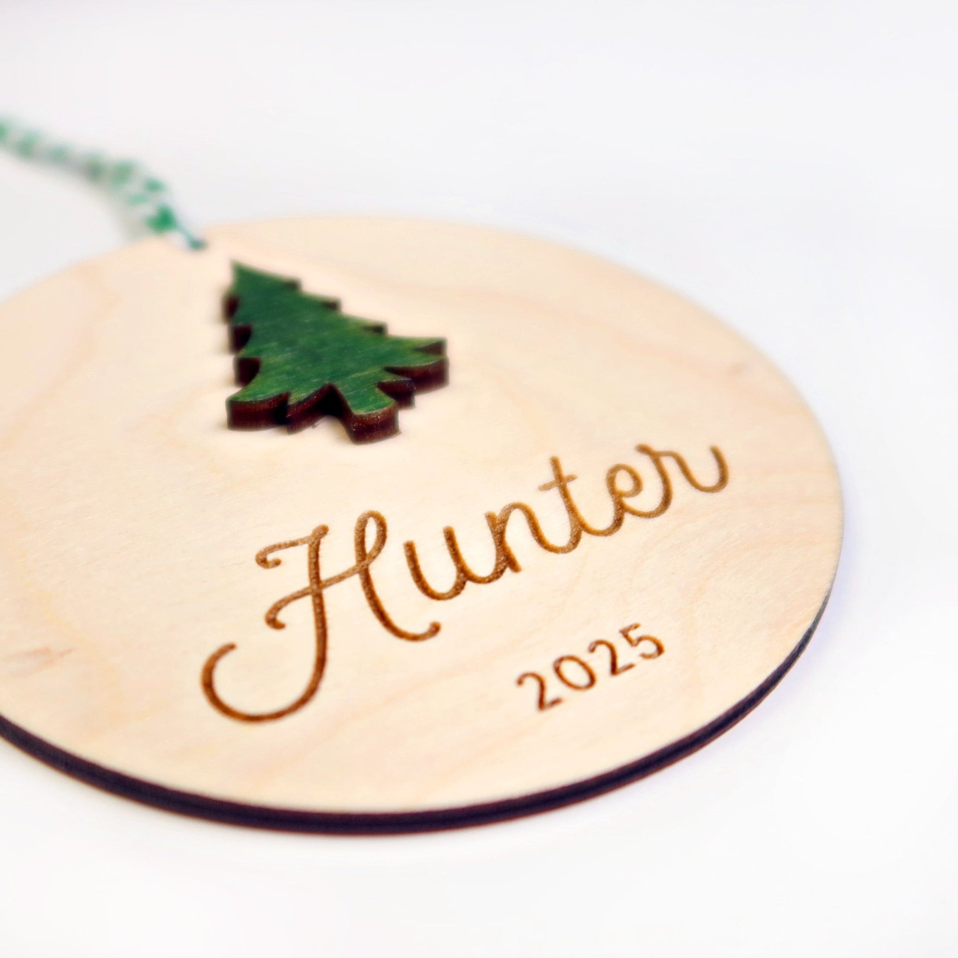 Evergreen Tree Personalized Ornament - Holiday Ornaments - Moon Rock Prints