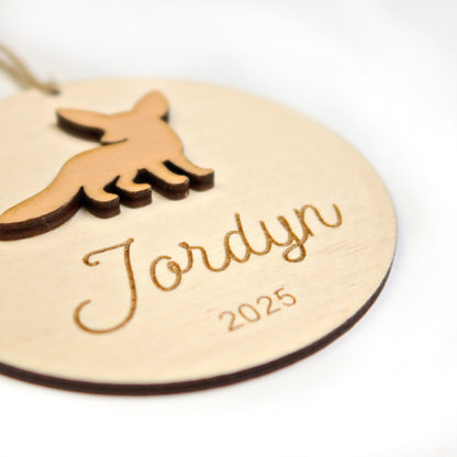 Fennec Fox Personalized Ornament - Holiday Ornaments - Moon Rock Prints