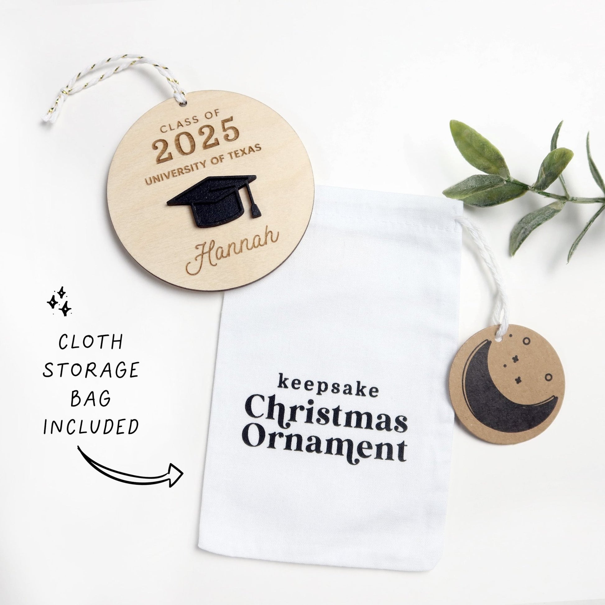 Graduation Ornament Personalized - Holiday Ornaments - Moon Rock Prints