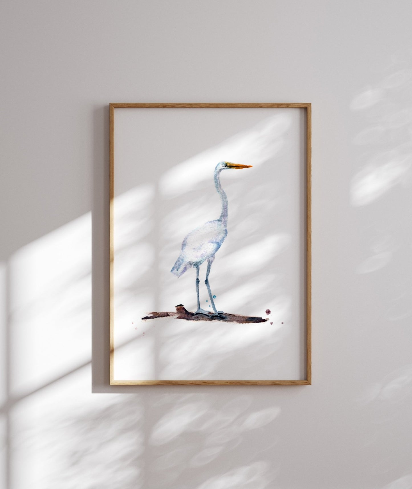 Heron Watercolor Art Print - Art Prints - Moon Rock Prints