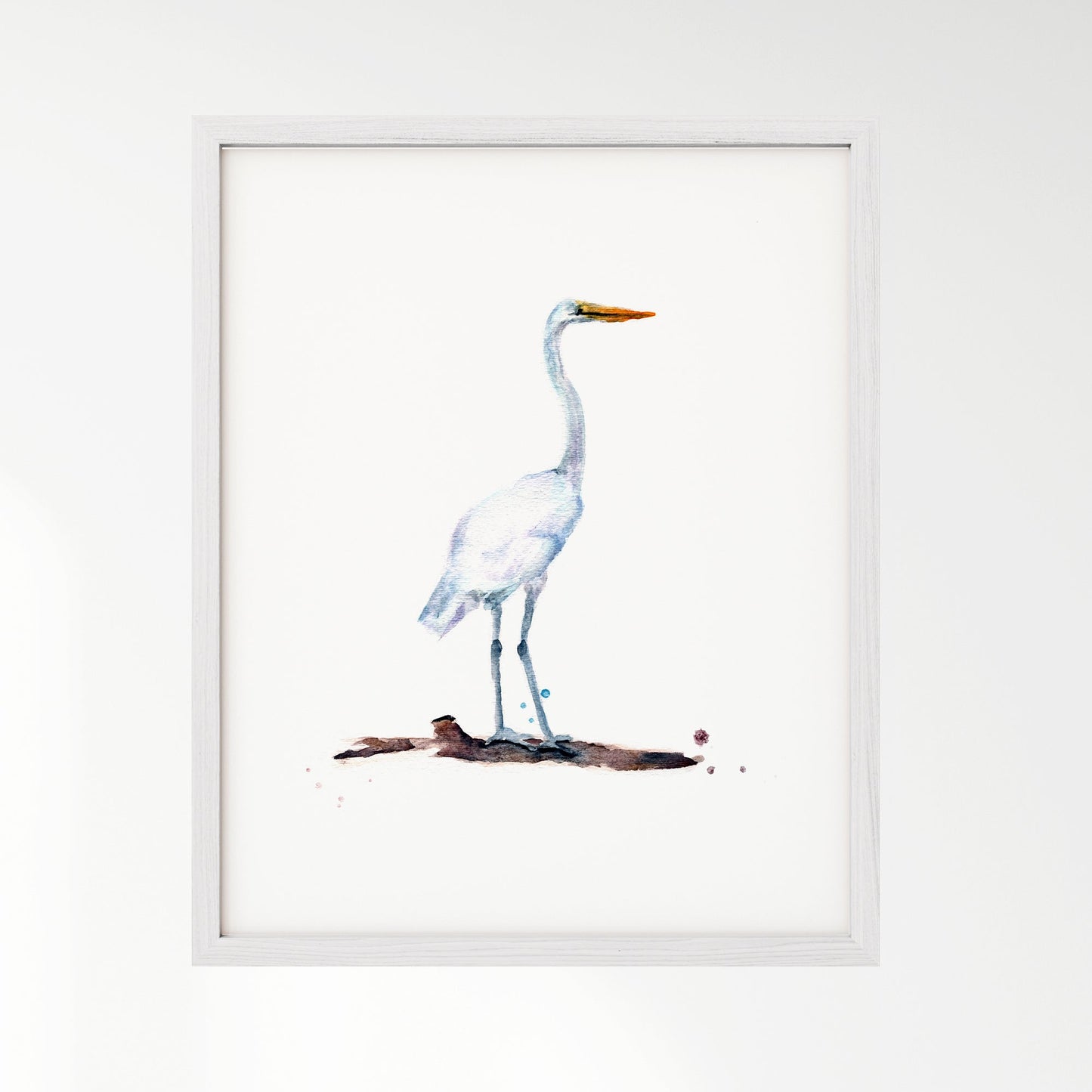 Heron Watercolor Art Print - Art Prints - Moon Rock Prints