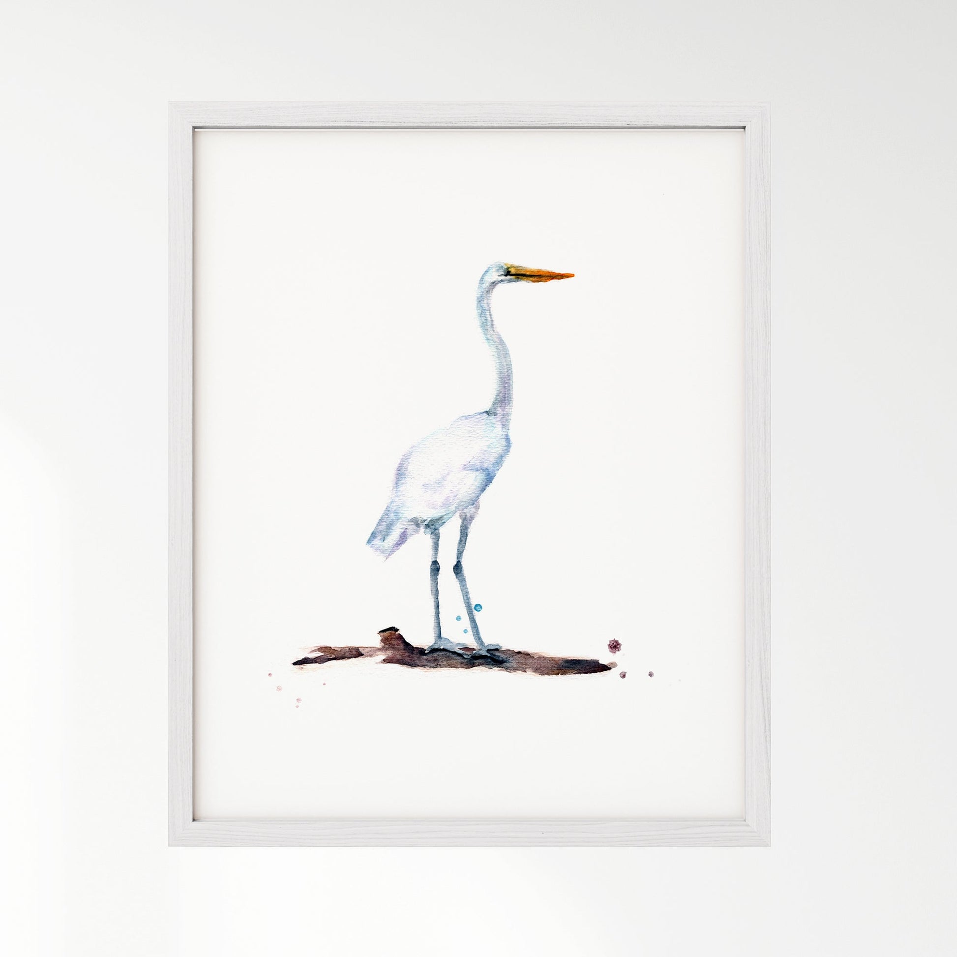 Heron Watercolor Art Print - Art Prints - Moon Rock Prints