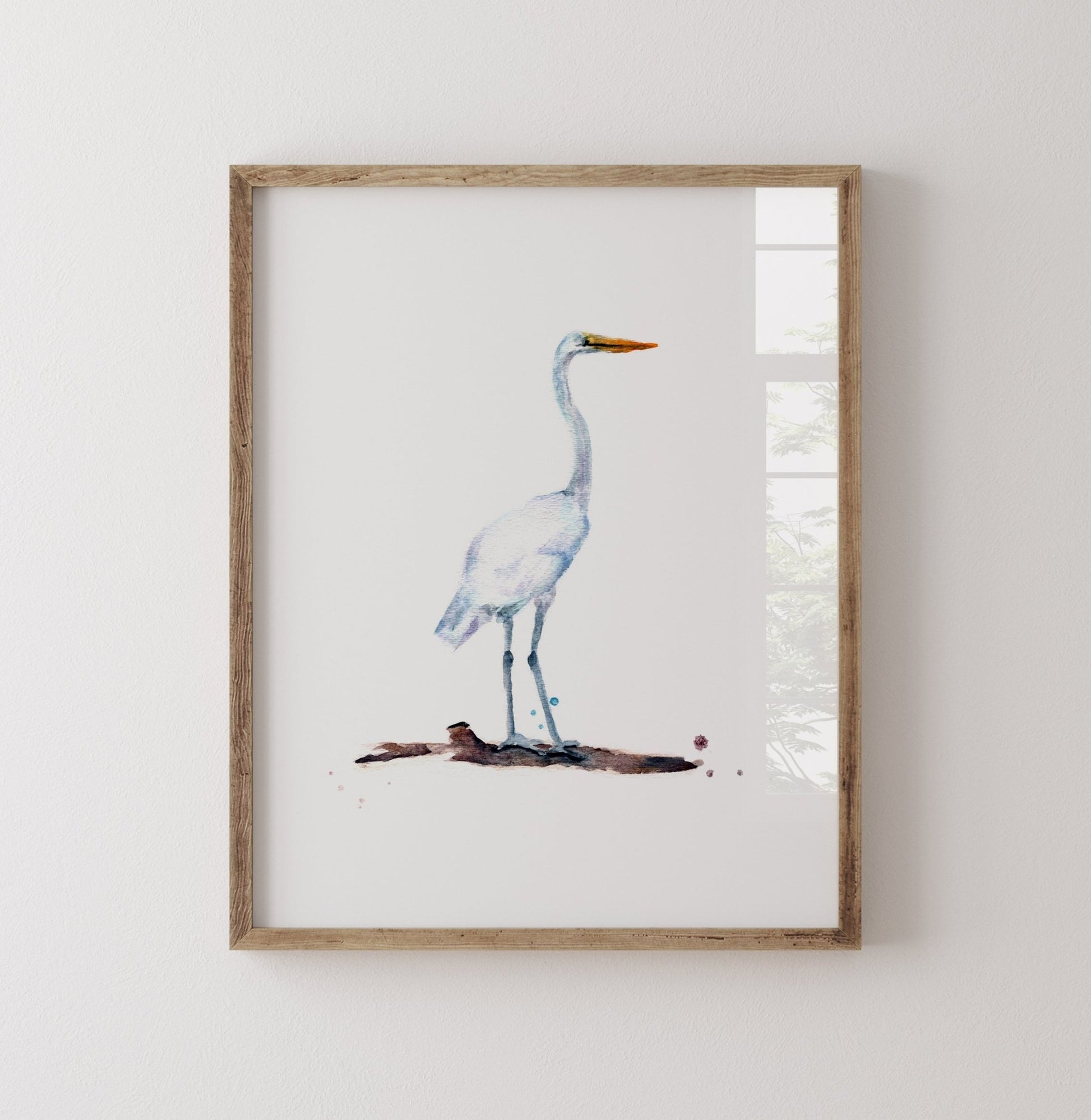 Heron Watercolor Art Print - Art Prints - Moon Rock Prints
