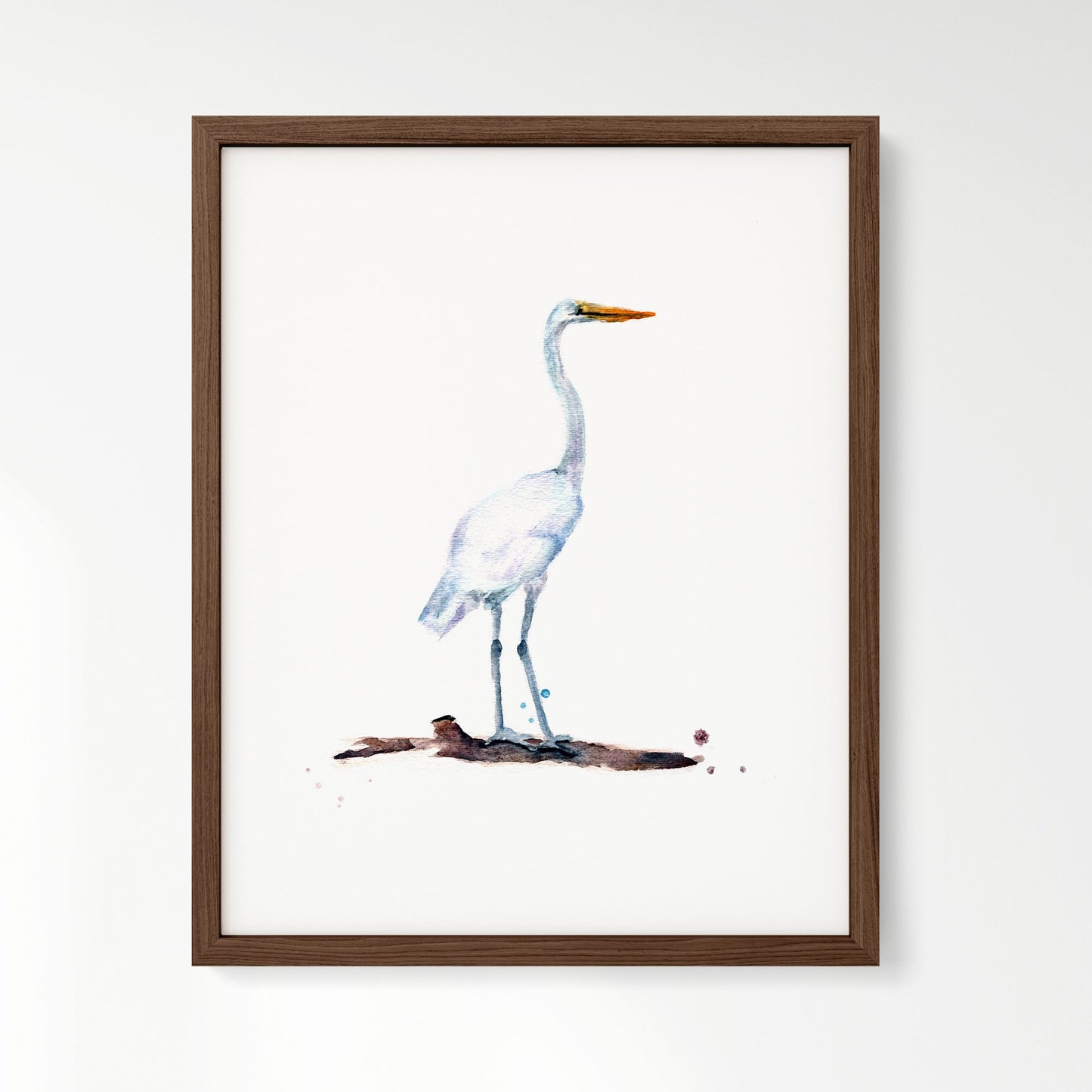 Heron Watercolor Art Print - Art Prints - Moon Rock Prints