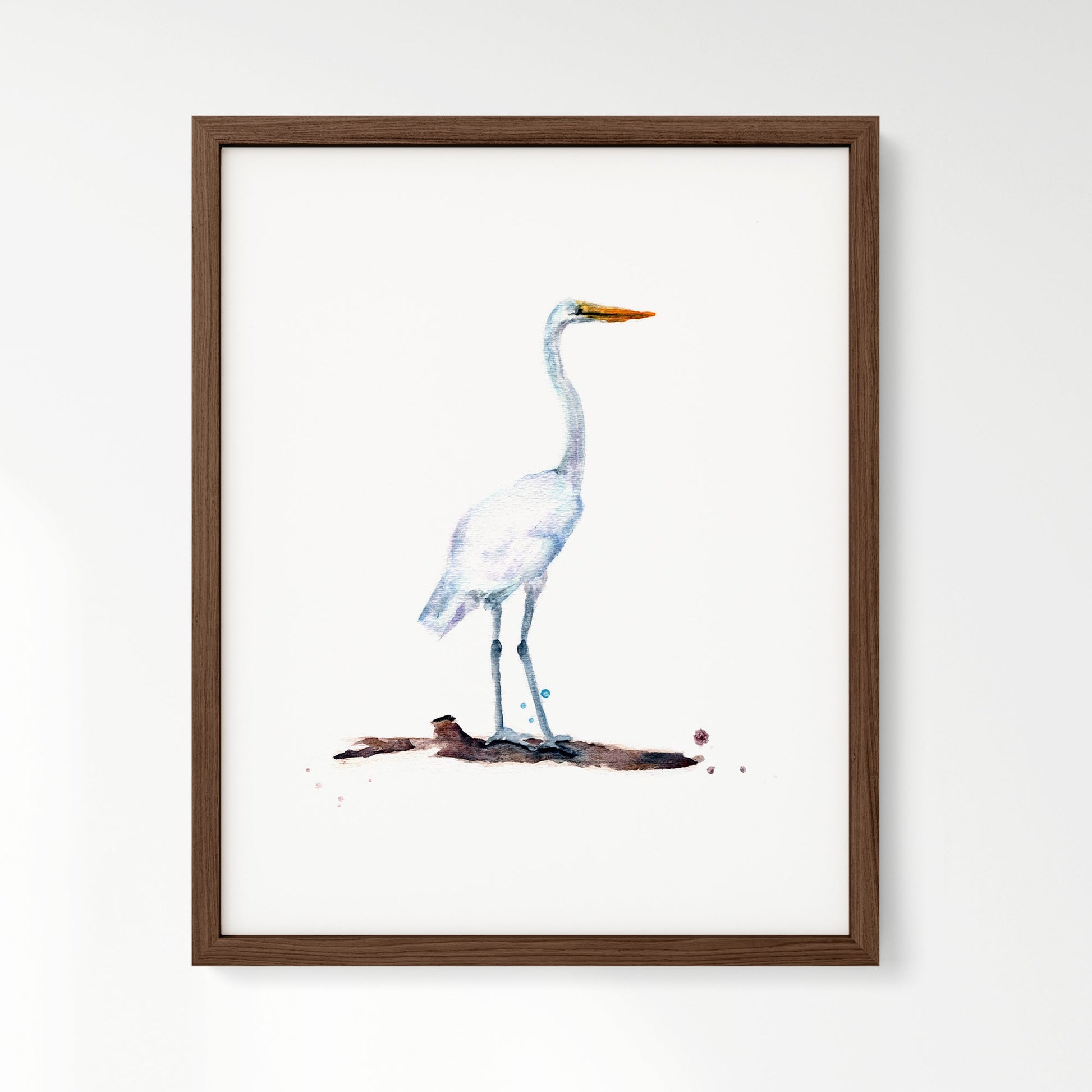 Heron Watercolor Art Print - Art Prints - Moon Rock Prints