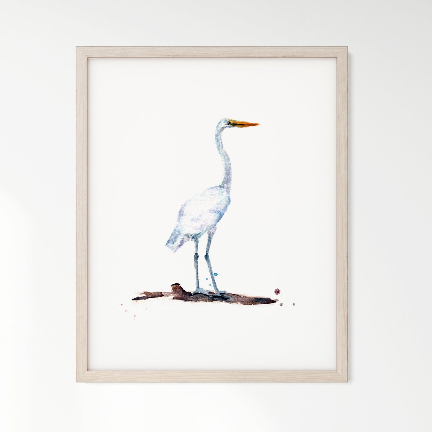 Heron Watercolor Art Print - Art Prints - Moon Rock Prints
