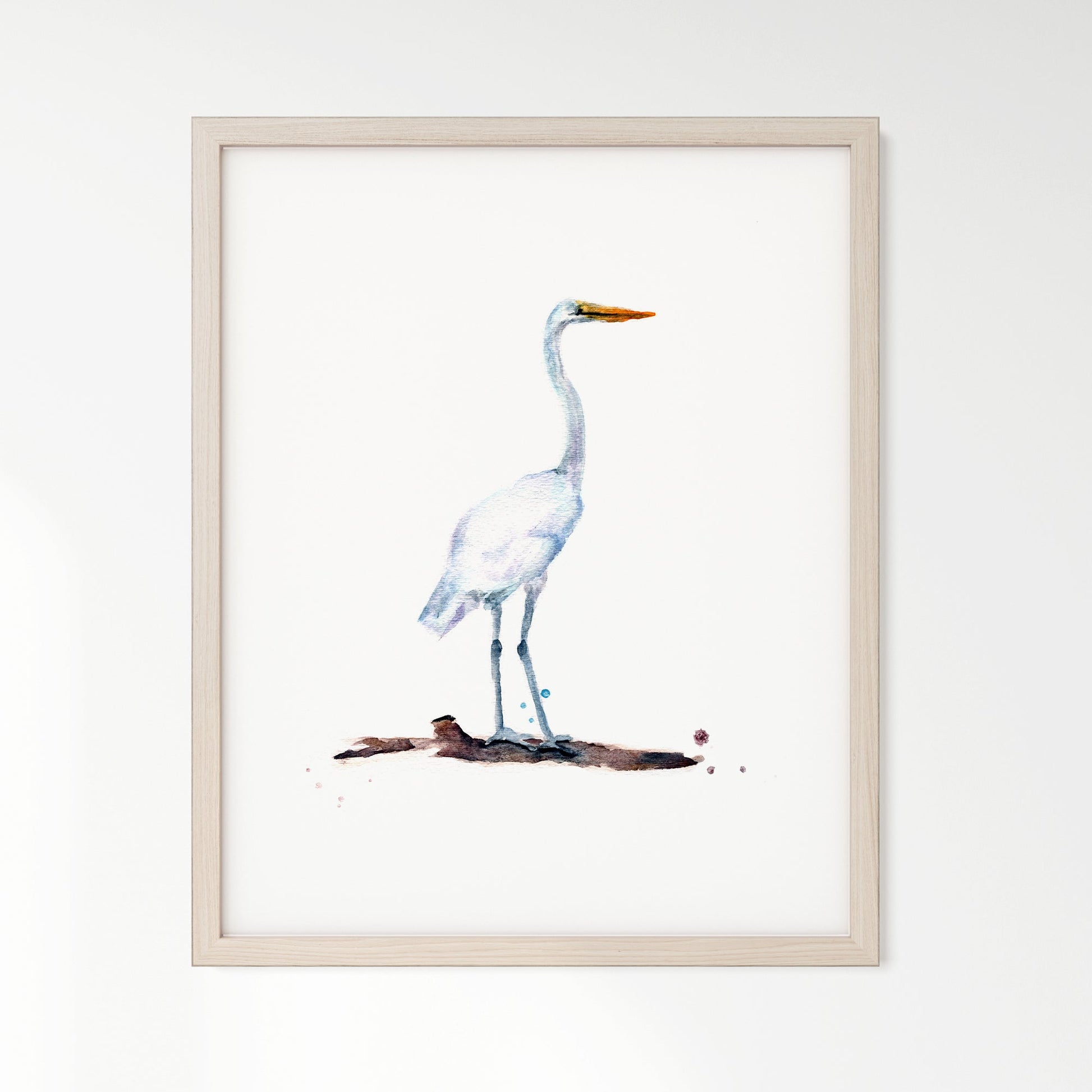 Heron Watercolor Art Print - Art Prints - Moon Rock Prints