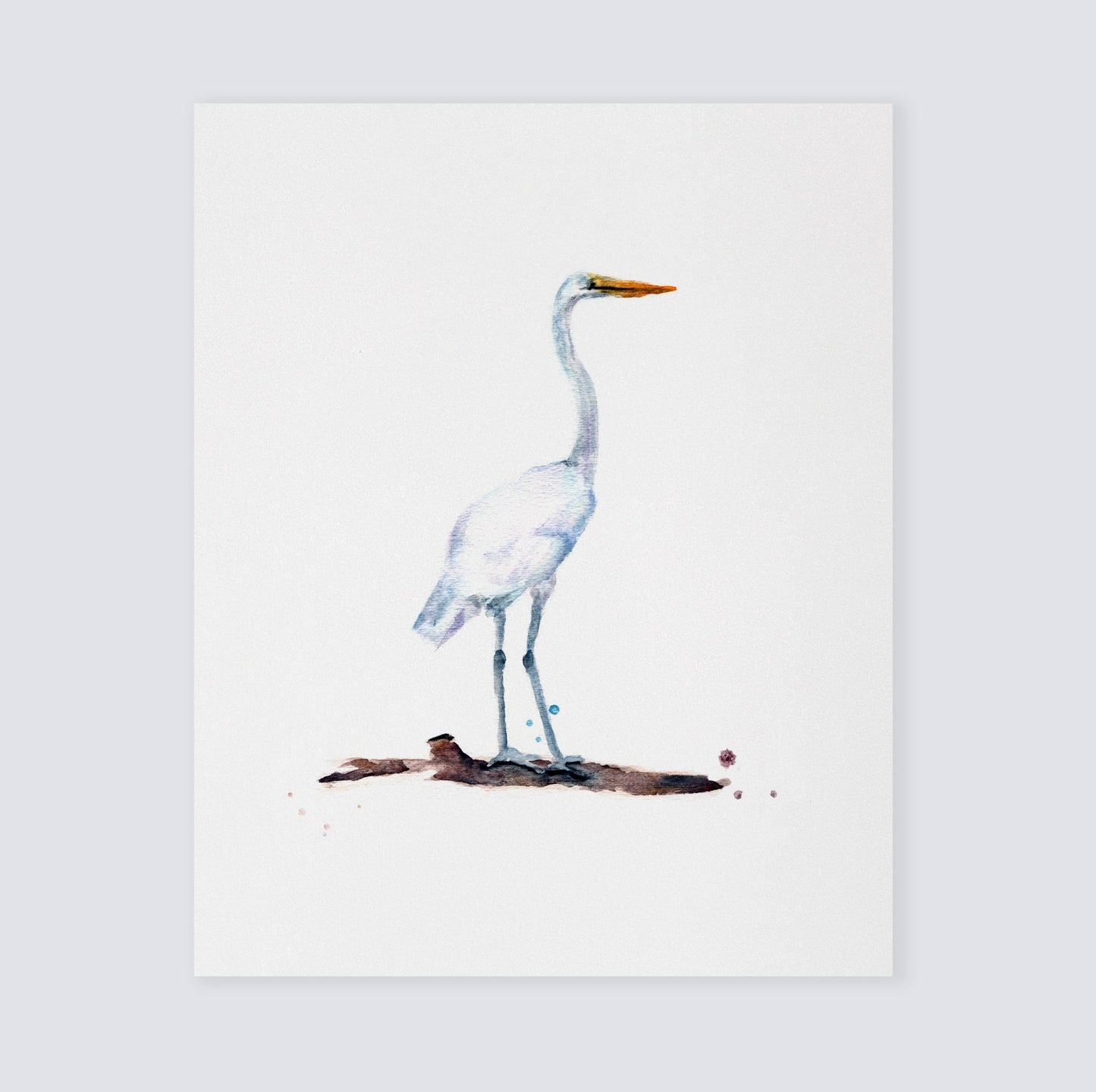 Heron Watercolor Art Print - Art Prints - Moon Rock Prints