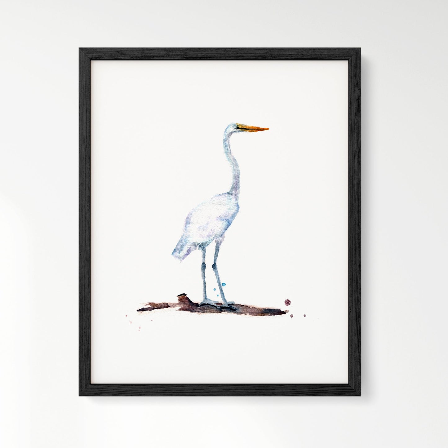 Heron Watercolor Art Print - Art Prints - Moon Rock Prints