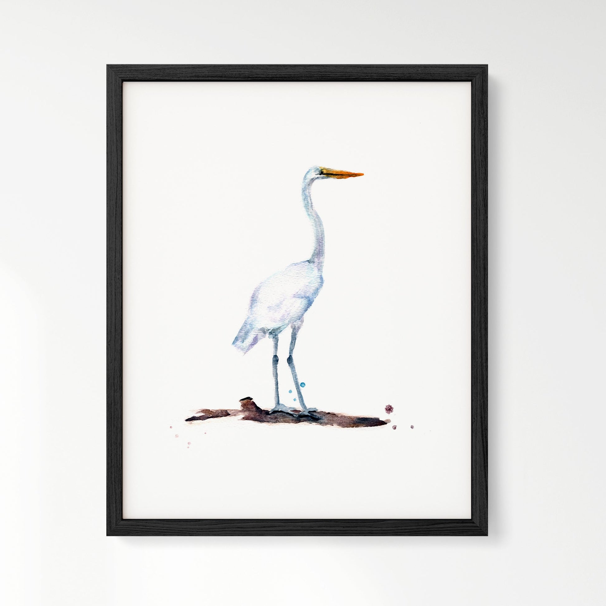 Heron Watercolor Art Print - Art Prints - Moon Rock Prints