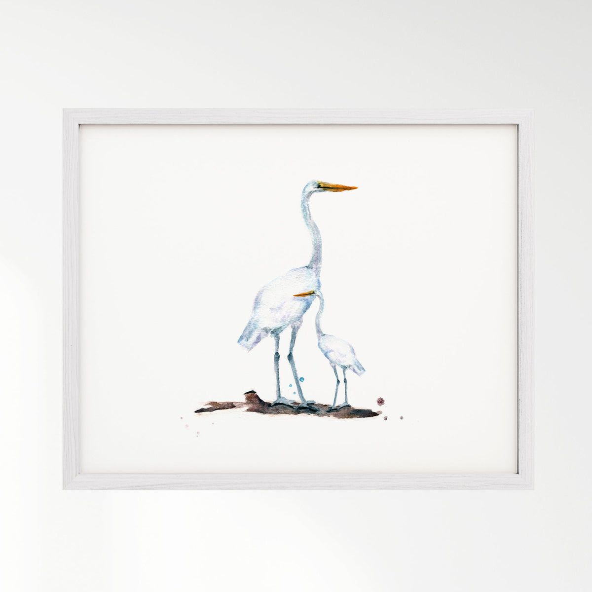Herons Watercolor Print - Art Prints - Moon Rock Prints
