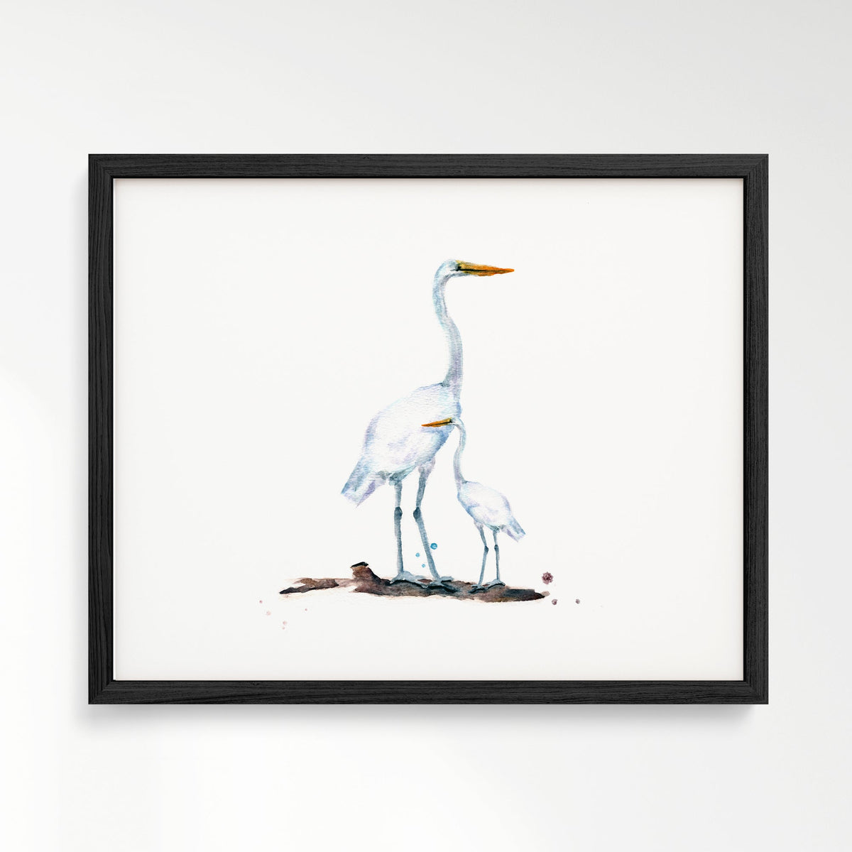Herons Watercolor Print - Art Prints - Moon Rock Prints