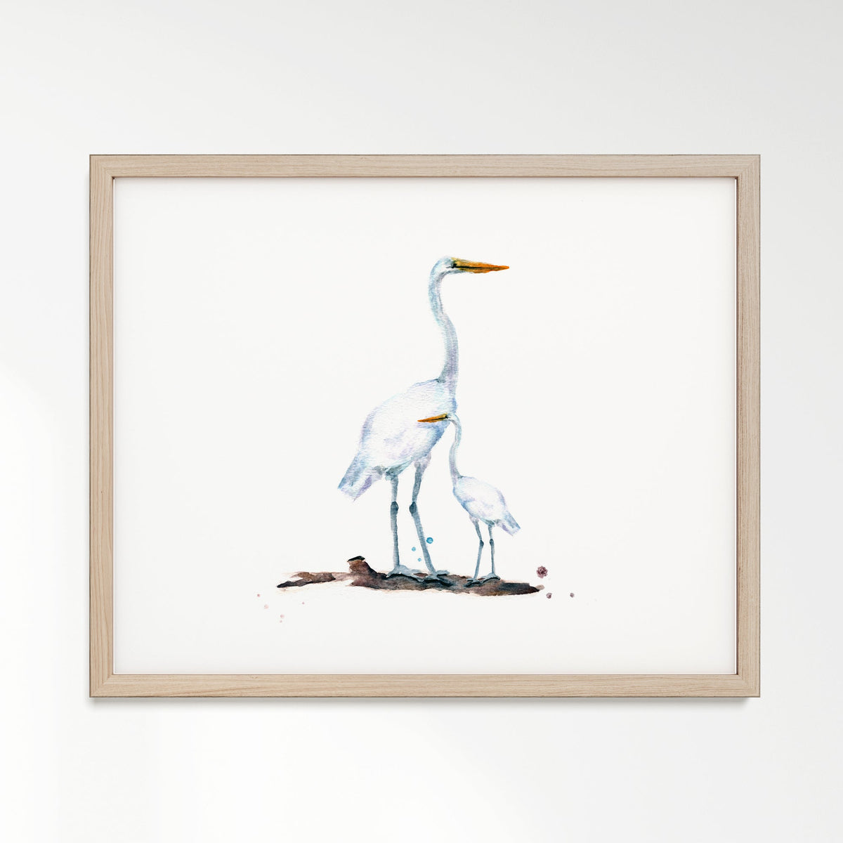 Herons Watercolor Print - Art Prints - Moon Rock Prints