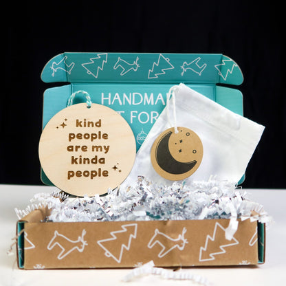 Kind People Are My Kinda People Ornament - Holiday Ornaments - Moon Rock Prints