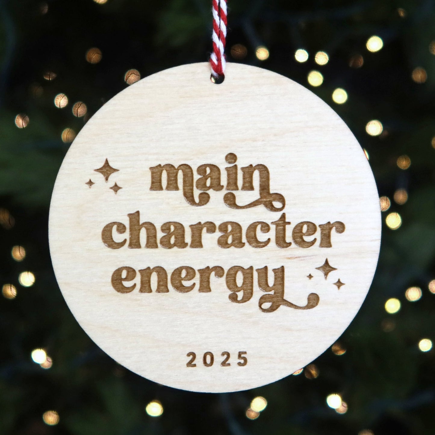 Main Character Energy Ornament - Holiday Ornaments - Moon Rock Prints