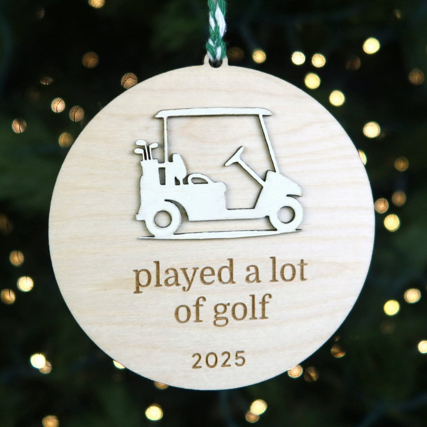 Played A Lot of Golf Ornament - Holiday Ornaments - Moon Rock Prints