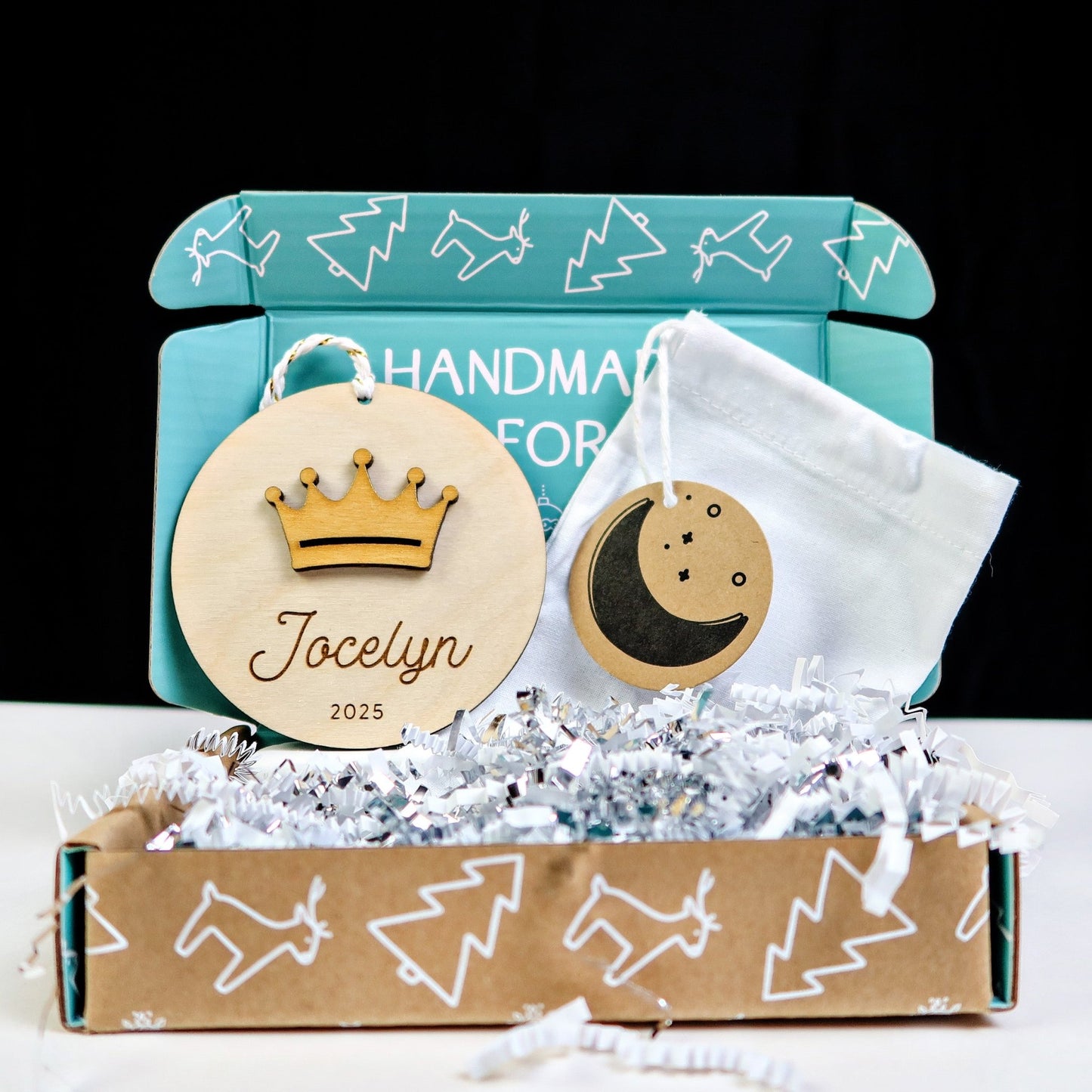 Princess Crown Personalized Ornament - Holiday Ornaments - Moon Rock Prints