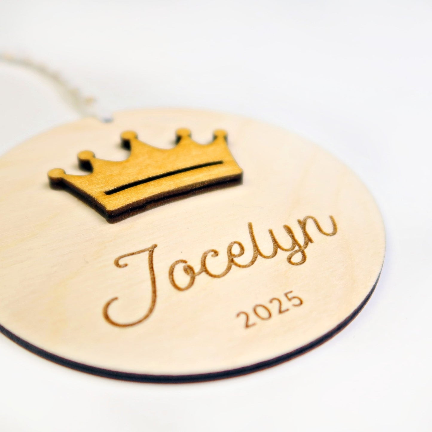 Princess Crown Personalized Ornament - Holiday Ornaments - Moon Rock Prints