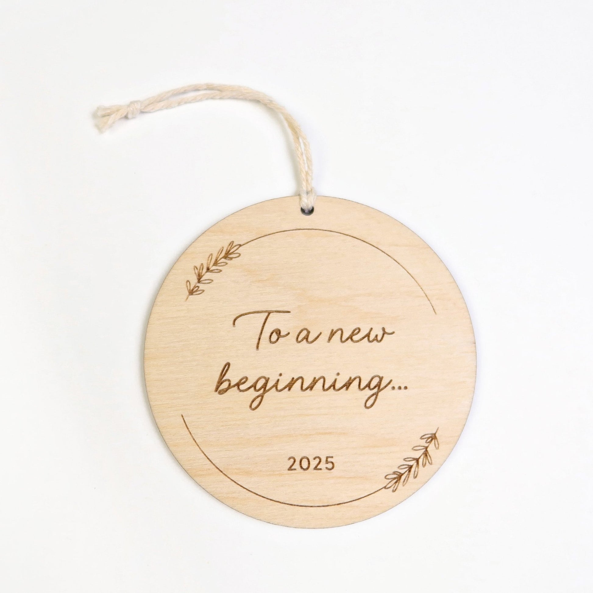 To New Beginnings Ornament - Holiday Ornaments - Moon Rock Prints