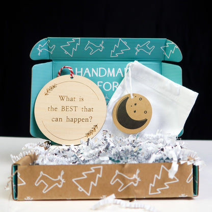 What is the Best That Could Happen Ornament - Holiday Ornaments - Moon Rock Prints