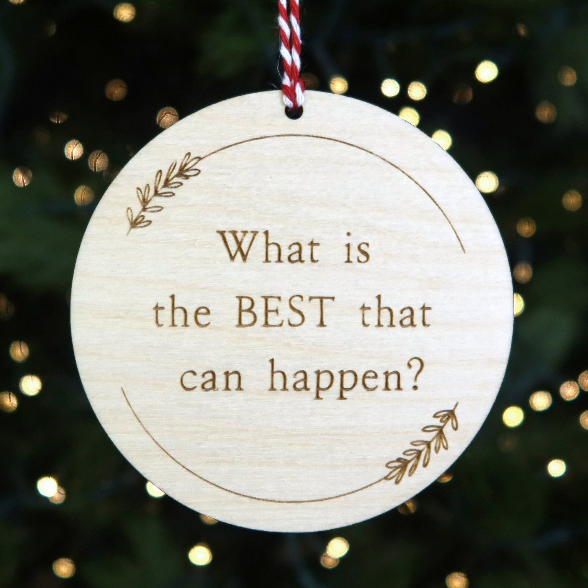 What is the Best That Could Happen Ornament - Holiday Ornaments - Moon Rock Prints