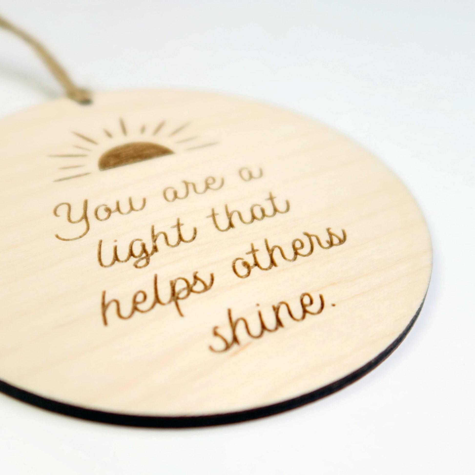 You Are the Light That Helps Others Shine Ornament - Holiday Ornaments - Moon Rock Prints