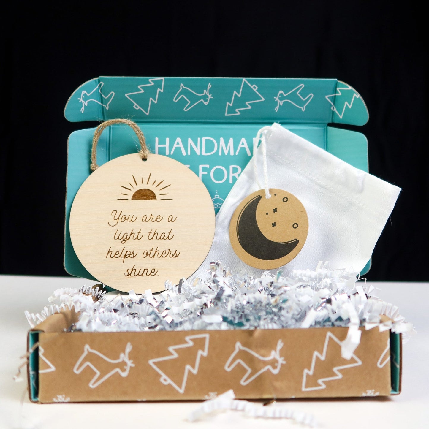 You Are the Light That Helps Others Shine Ornament - Holiday Ornaments - Moon Rock Prints