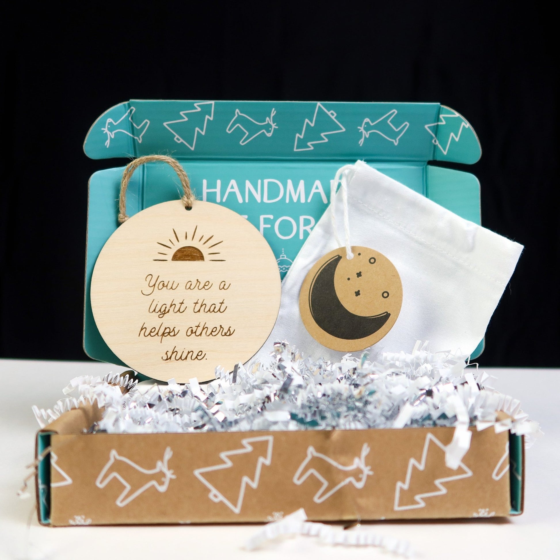 You Are the Light That Helps Others Shine Ornament - Holiday Ornaments - Moon Rock Prints