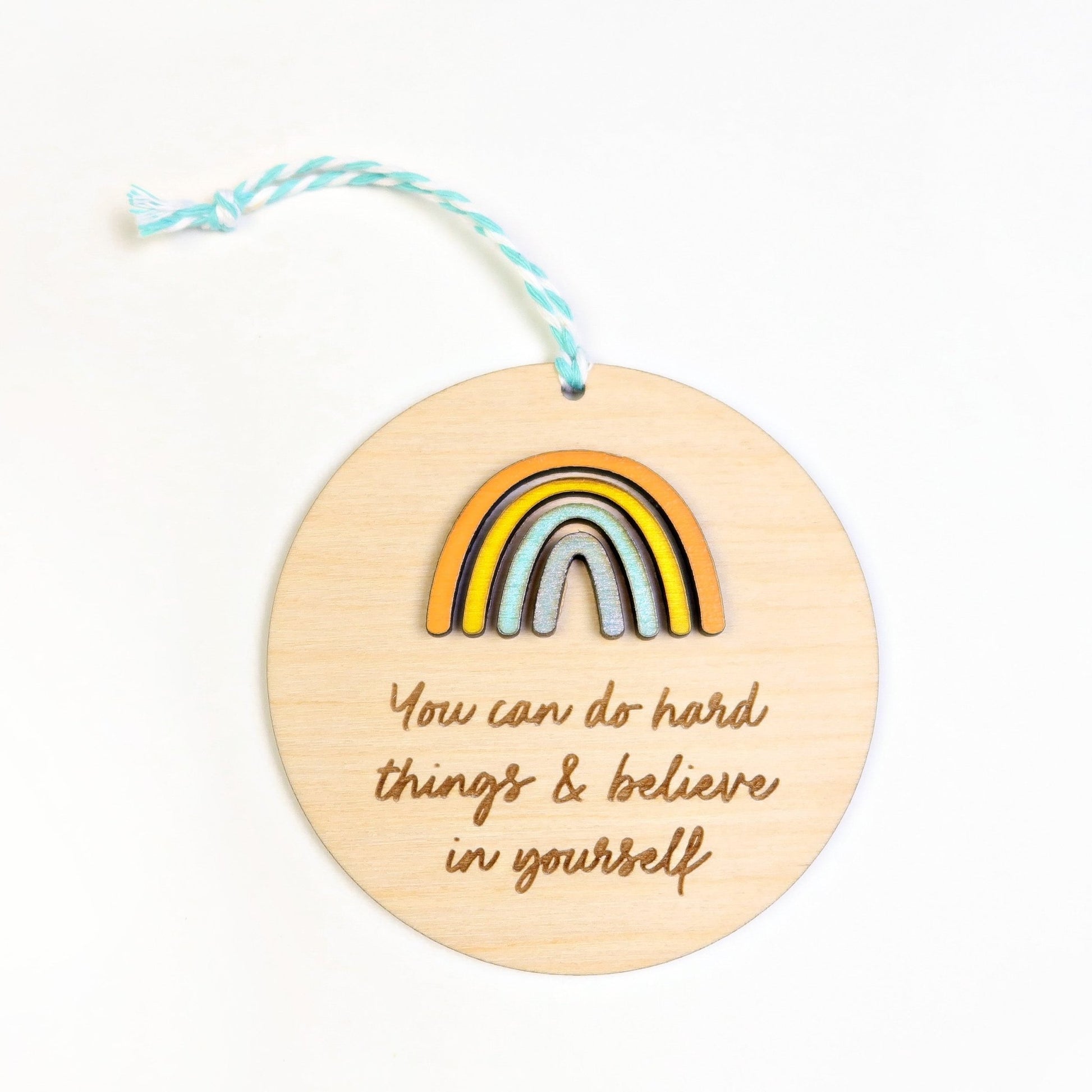 You Can Do Hard Things Ornament - Holiday Ornaments - Moon Rock Prints