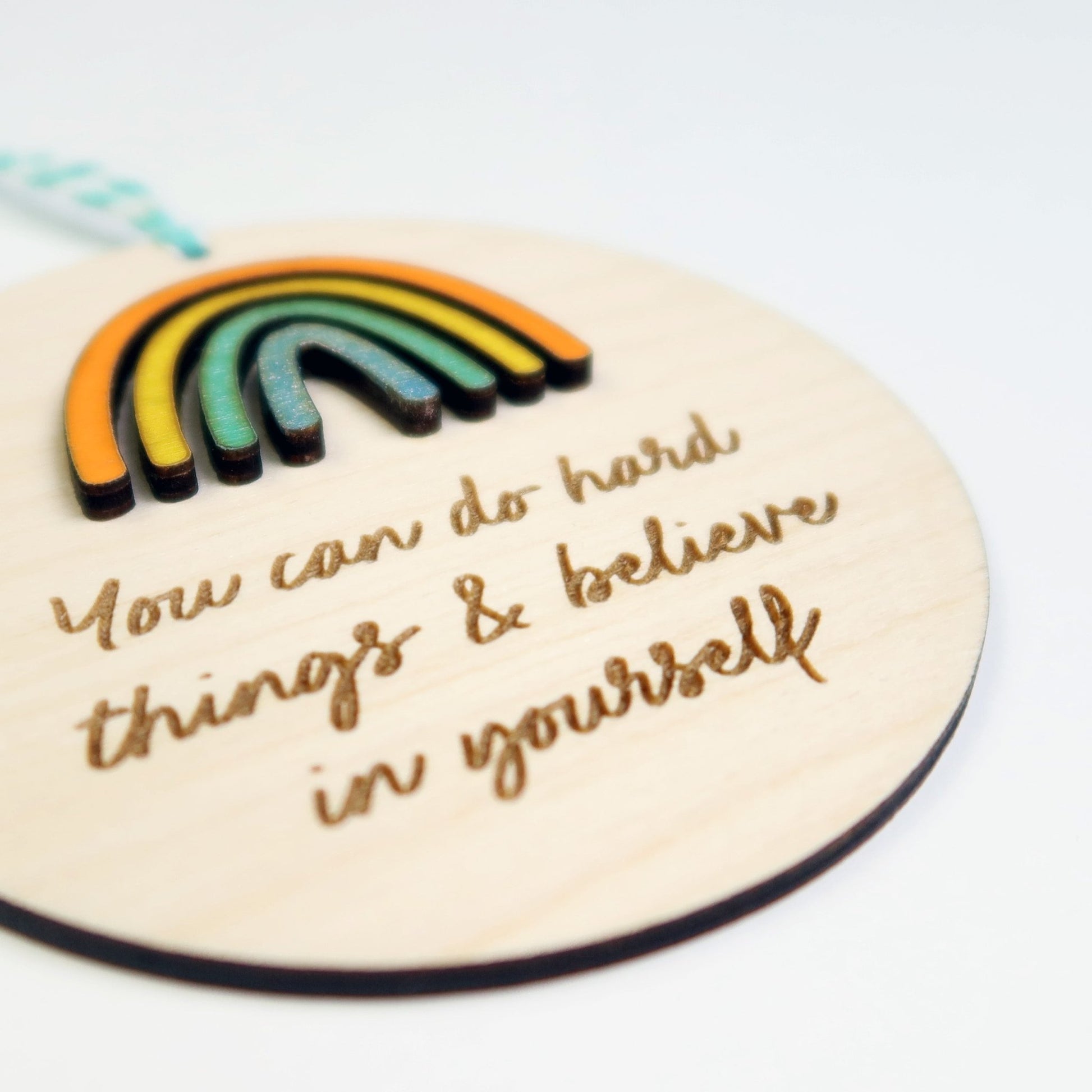 You Can Do Hard Things Ornament - Holiday Ornaments - Moon Rock Prints