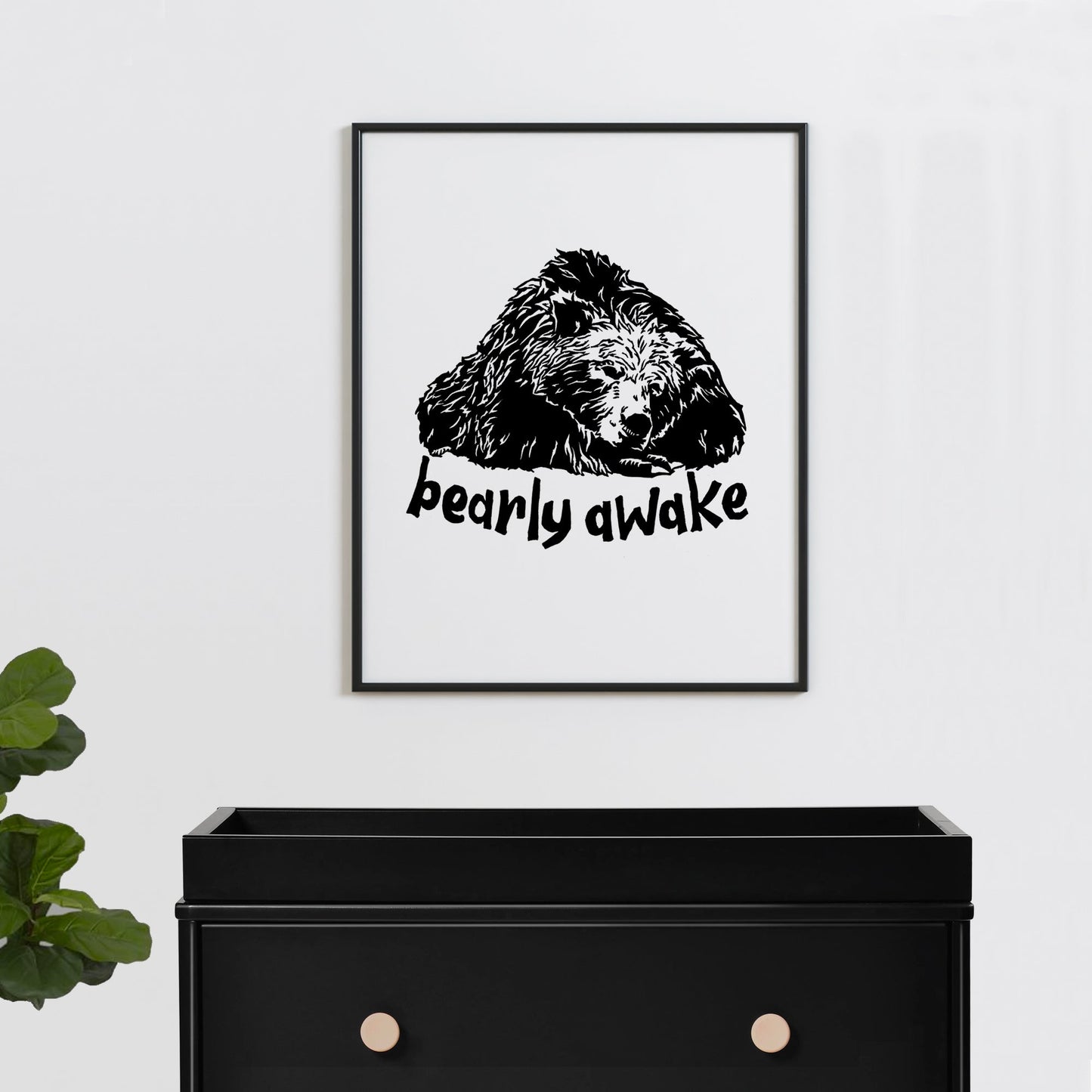 Bearly Awake Art Print - Art Prints - Moon Rock Prints