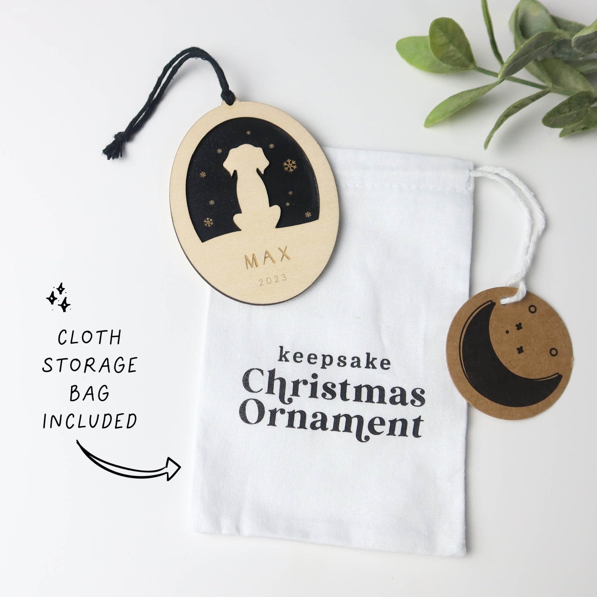 Custom Dog Christmas Ornament 2024, Personalized Gift for Dog Lover