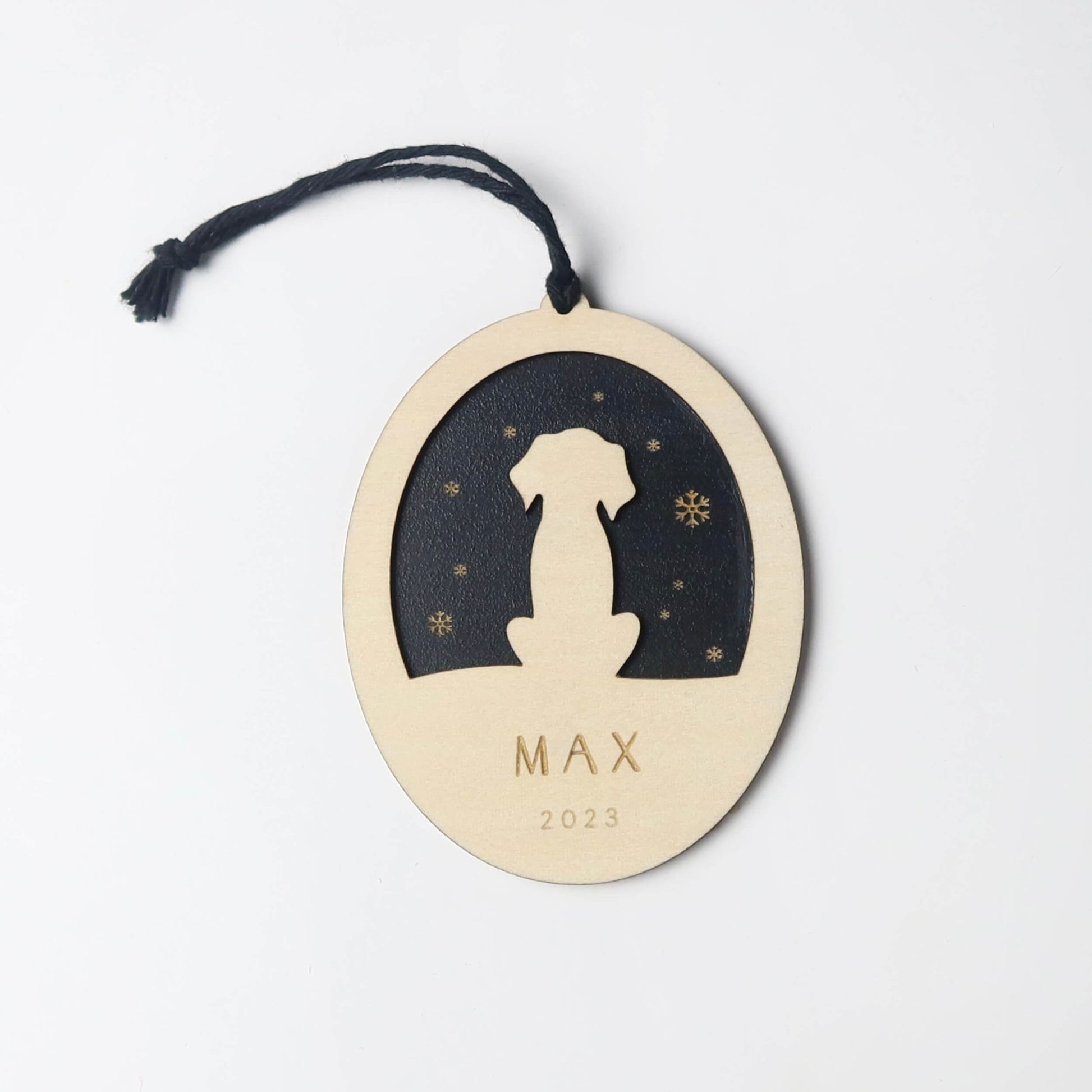 Custom Dog Christmas Ornament - Holiday Ornaments - Moon Rock Prints